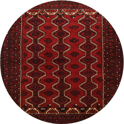 Square Machine Washable Traditional Tomato Red Rug, wshtr1808