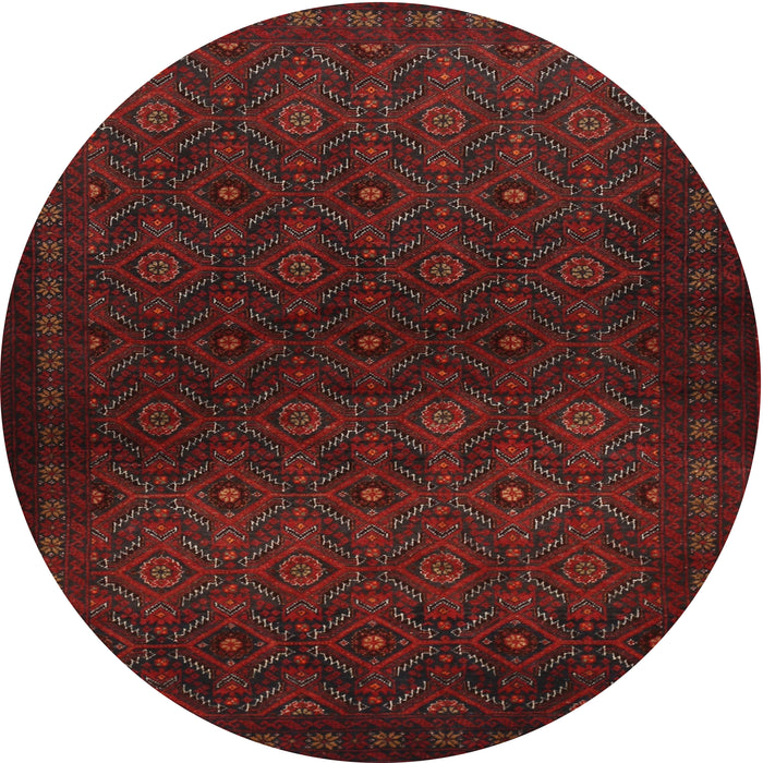 Round Traditional Bakers Brown Persian Rug, tr1811