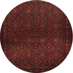 Square Machine Washable Traditional Bakers Brown Rug, wshtr1811