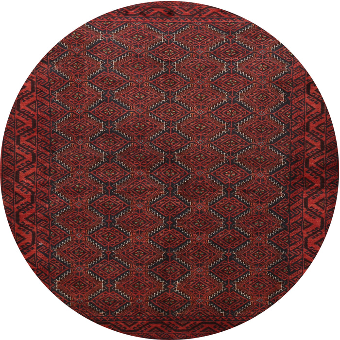 Square Machine Washable Traditional Cranberry Red Rug, wshtr1813