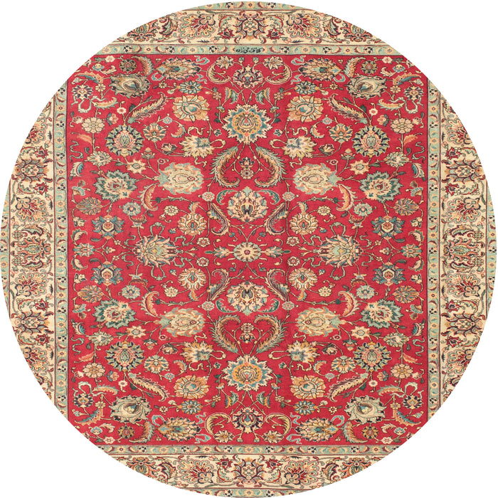 Round Traditional Red Persian Rug, tr181