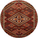 Square Machine Washable Traditional Light Brown Rug, wshtr1946