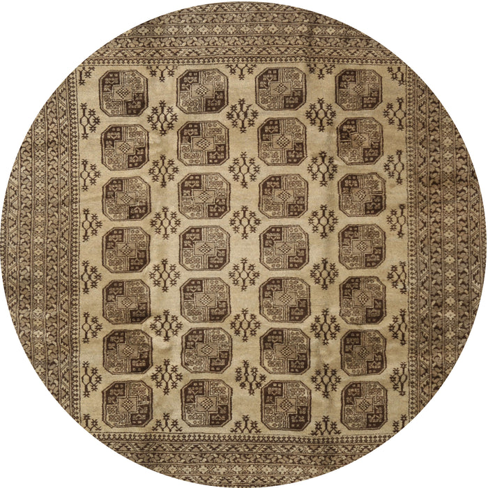 Square Machine Washable Traditional Red Brown Rug, wshtr1973