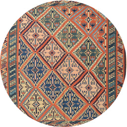 Square Machine Washable Traditional Chestnut Brown Rug, wshtr1980