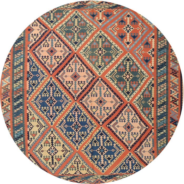 Square Machine Washable Traditional Chestnut Brown Rug, wshtr1980