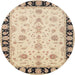 Square Machine Washable Traditional Dark Almond Brown Rug, wshtr1981