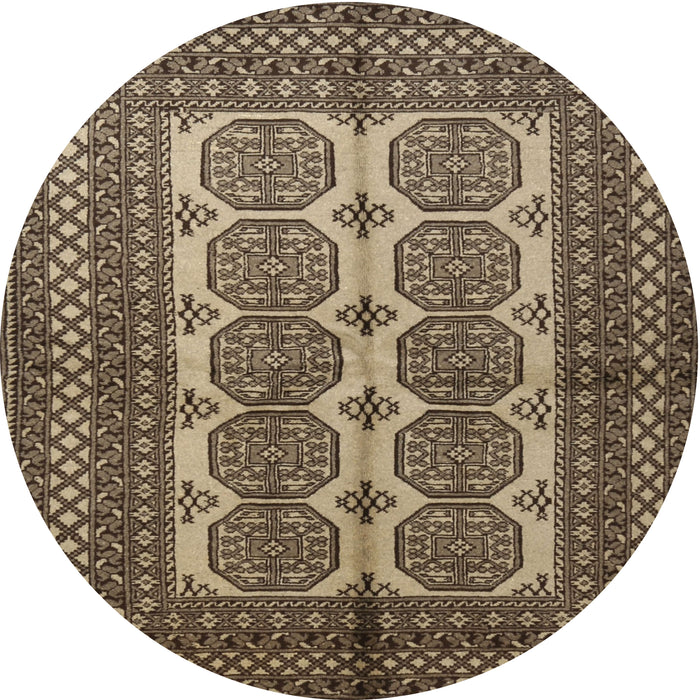 Square Machine Washable Traditional Bakers Brown Rug, wshtr1985