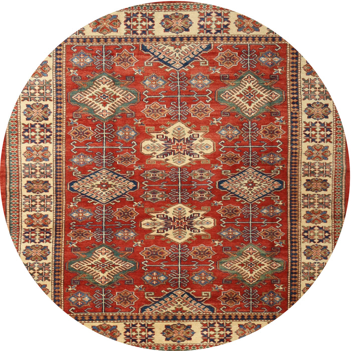 Round Traditional Brown Persian Rug, tr1991