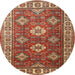 Square Machine Washable Traditional Peru Brown Rug, wshtr1991