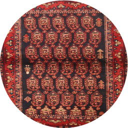 Square Machine Washable Traditional Red Rug, wshtr2012