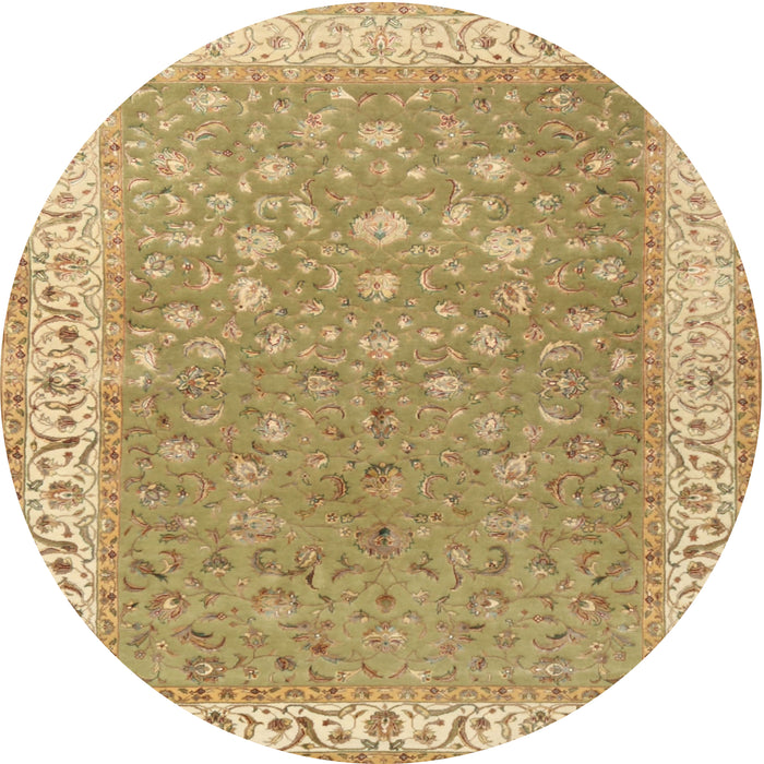 Square Machine Washable Traditional Metallic Gold Rug, wshtr2060