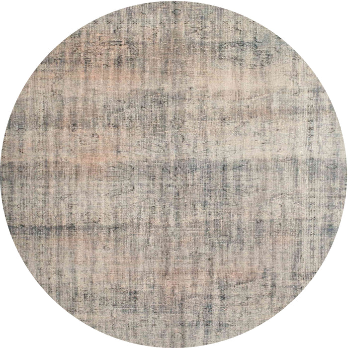 Round Traditional Rose Pink Persian Rug, tr2063