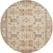 Round Traditional Brown Persian Rug, tr2072