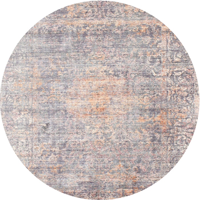 Square Machine Washable Traditional Rosy Brown Pink Rug, wshtr2092