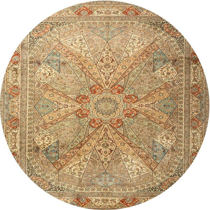 Square Machine Washable Traditional Red Rug, wshtr2099