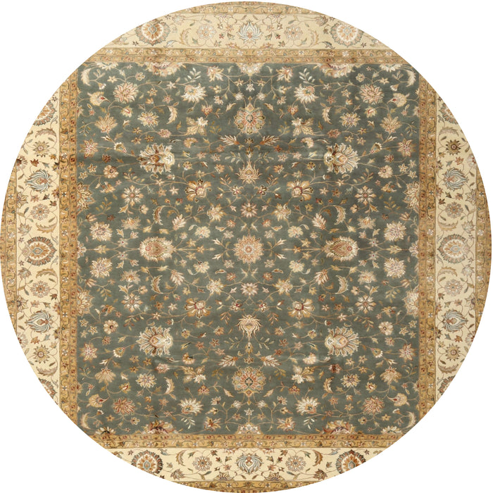 Round Traditional Brown Persian Rug, tr2110
