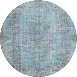 Square Machine Washable Traditional Light Slate Gray Rug, wshtr2115