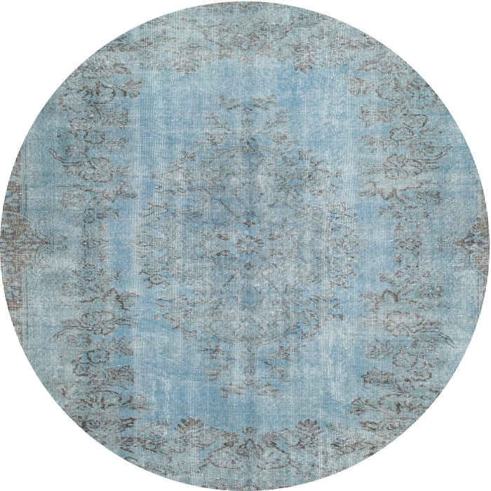 Square Machine Washable Traditional Light Slate Gray Rug, wshtr2115