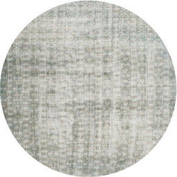 Round Traditional Gray Persian Rug, tr2132