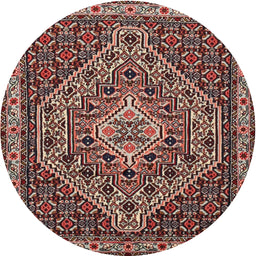 Square Machine Washable Traditional Light Copper Gold Rug, wshtr2172