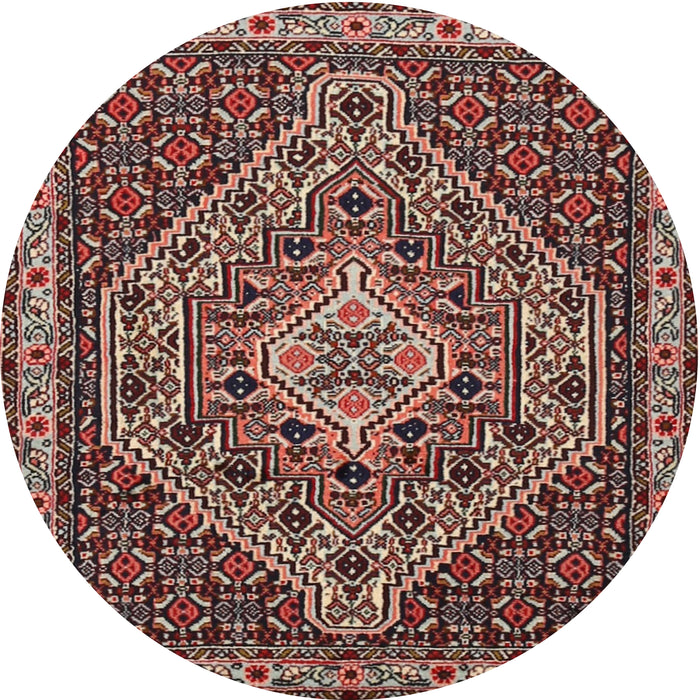 Square Machine Washable Traditional Light Copper Gold Rug, wshtr2172