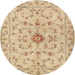 Square Machine Washable Traditional Peru Brown Rug, wshtr2183