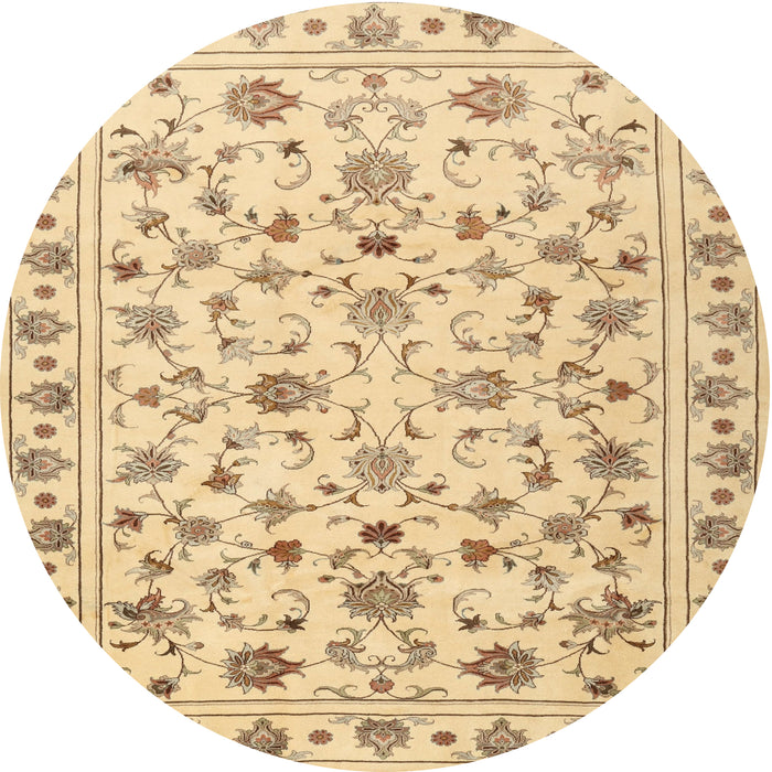 Round Traditional Brown Persian Rug, tr2185