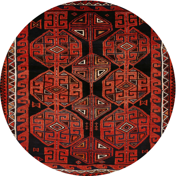 Square Machine Washable Traditional Tomato Red Rug, wshtr224