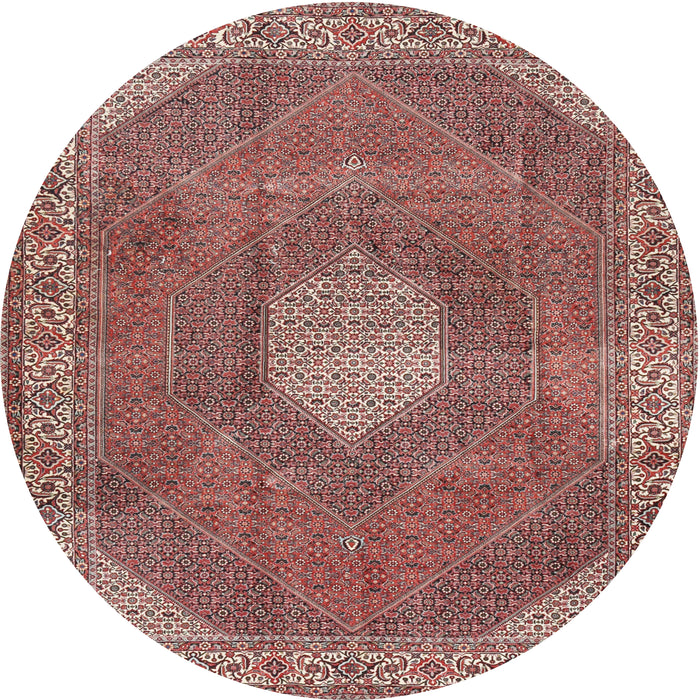 Square Machine Washable Traditional Fire Brick Red Rug, wshtr2257