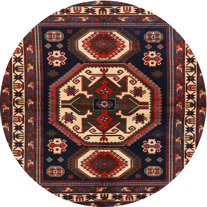 Square Machine Washable Traditional Brown Rug, wshtr2259