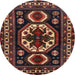 Square Machine Washable Traditional Brown Rug, wshtr2259