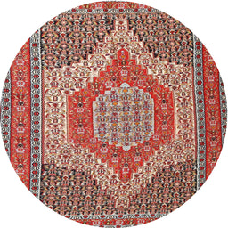 Square Machine Washable Traditional Tan Brown Rug, wshtr225