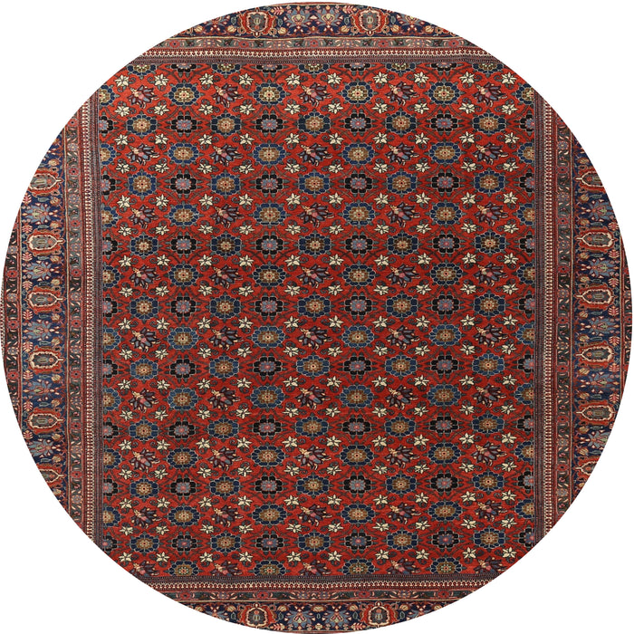 Round Traditional Brown Persian Rug, tr2263