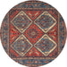 Round Traditional Pink Persian Rug, tr2295