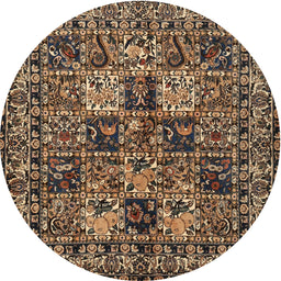 Square Machine Washable Traditional Night Red Rug, wshtr2301