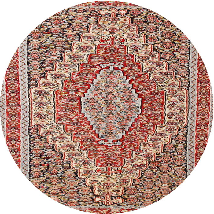 Square Machine Washable Traditional Fire Brick Red Rug, wshtr230
