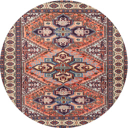 Square Machine Washable Traditional Light French Beige Brown Rug, wshtr2318