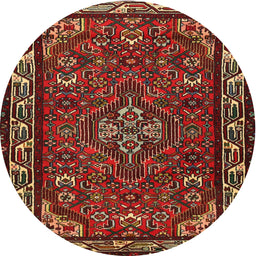 Square Machine Washable Traditional Brown Rug, wshtr2325