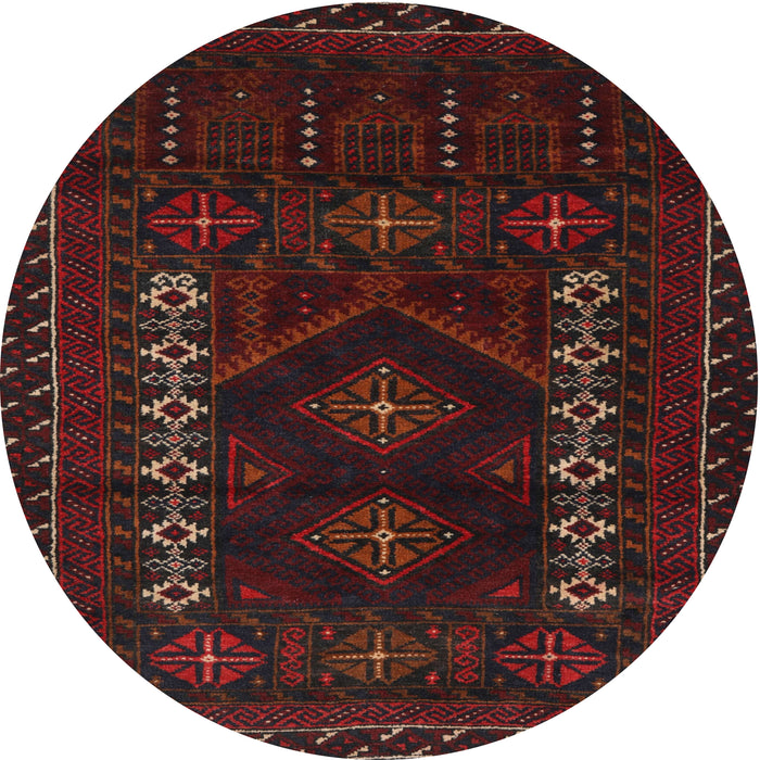 Square Machine Washable Traditional Bakers Brown Rug, wshtr2380
