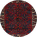 Square Machine Washable Traditional Red Wine or Wine Red Rug, wshtr2388