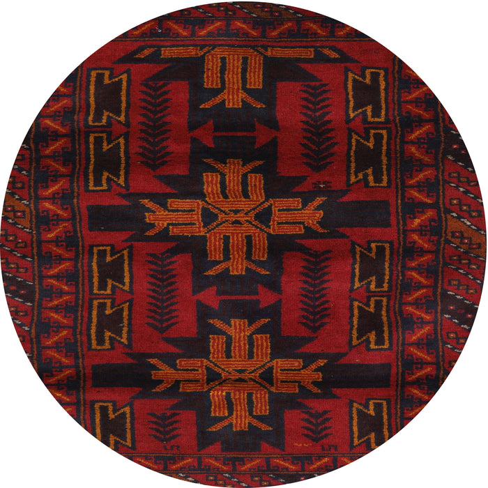 Square Machine Washable Traditional Bakers Brown Rug, wshtr2395