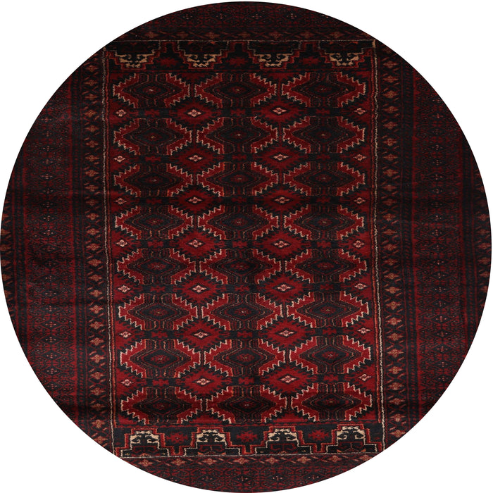 Square Machine Washable Traditional Midnight Gray Rug, wshtr2401