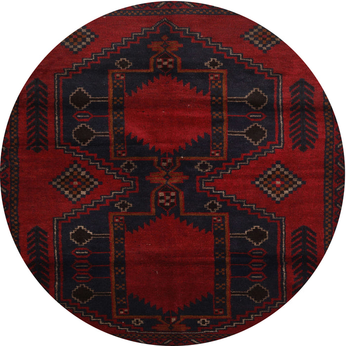 Square Machine Washable Traditional Midnight Gray Rug, wshtr2412