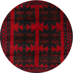 Square Machine Washable Traditional Tomato Red Rug, wshtr2428