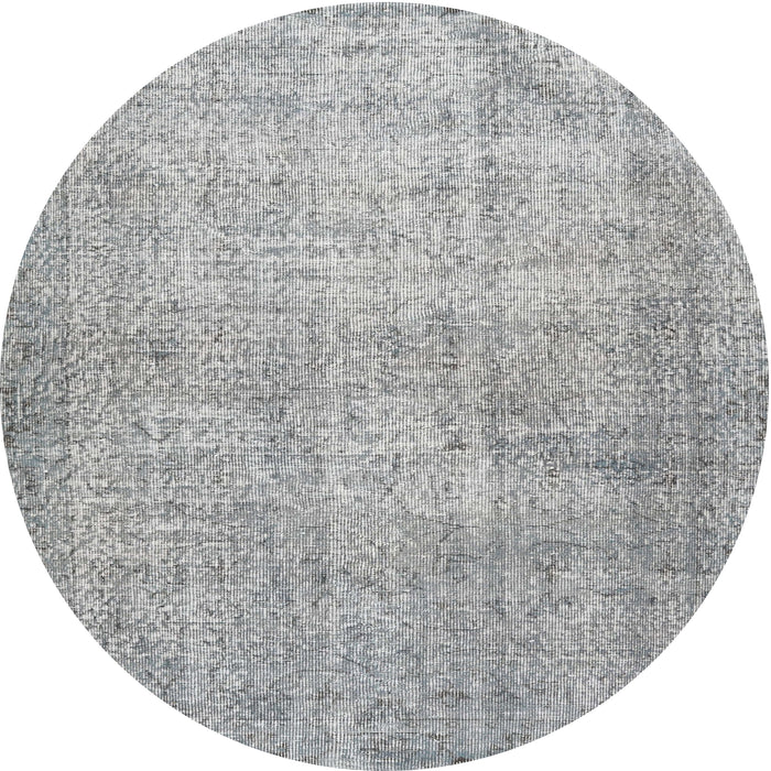 Square Machine Washable Traditional Grey Gray Rug, wshtr2446