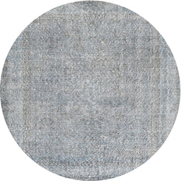 Square Machine Washable Traditional Grey Gray Rug, wshtr2448
