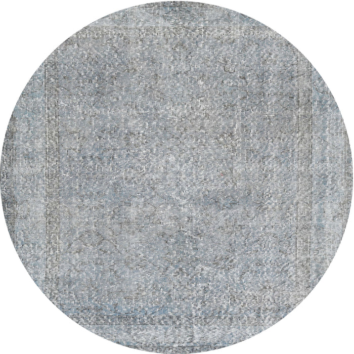 Square Machine Washable Traditional Grey Gray Rug, wshtr2448
