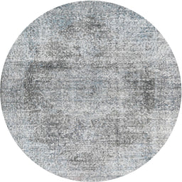 Square Machine Washable Traditional Gainsboro Gray Rug, wshtr2449