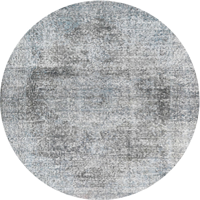 Square Machine Washable Traditional Gainsboro Gray Rug, wshtr2449