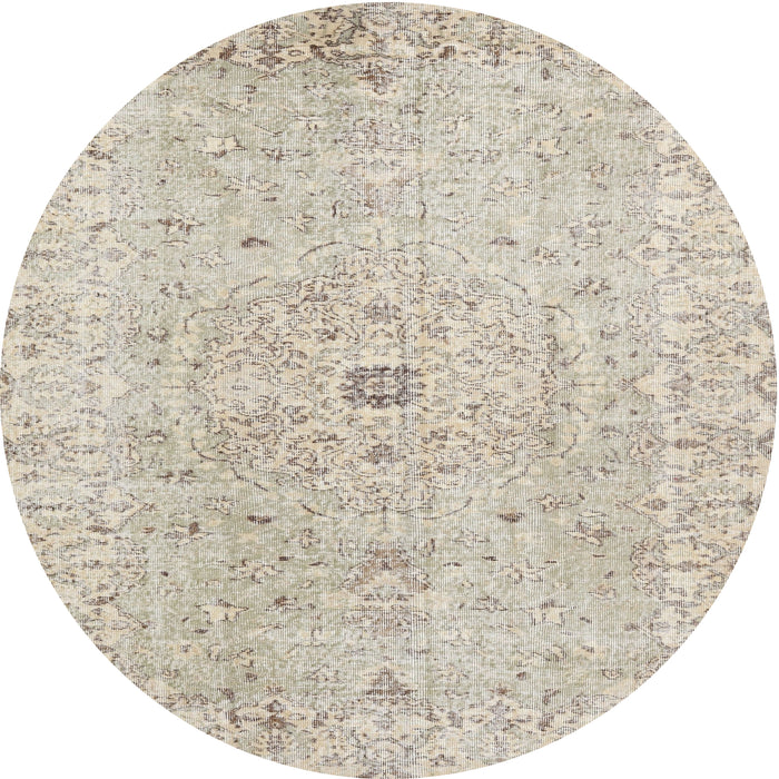Square Machine Washable Traditional Camel Brown Rug, wshtr2457